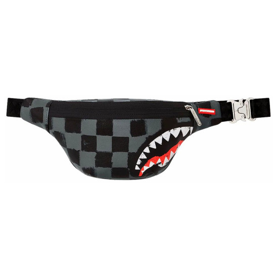 Sprayground Τσαντάκι μέσης Sharks In Paris Paint Grey Savvy Cross-Body